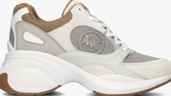 beige michael kors lage sneakers zuma trainer