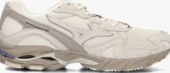 beige mizuno lage sneakers wave rider 10 premium heren
