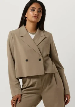 beige modström blazer ankermd short blazer