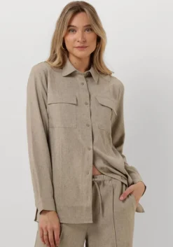 beige modström blouses kalemmd shirt