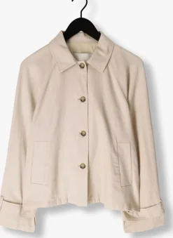 beige modström jack parkmd short jacket