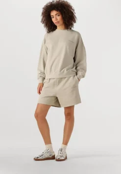 beige modström joggingbroek niarnmd short