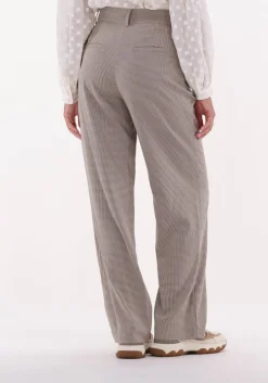 beige modström pantalon atticus check pants