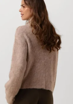 beige modström trui kanemd zip t-neck