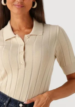 beige modström t-shirt toniamd ss polo