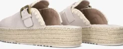 beige mou instappers jute clog plain sue
