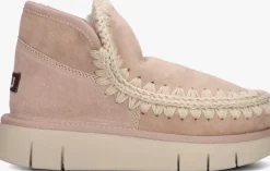 beige mou vachtlaarzen eskimo bounce sneaker