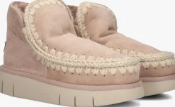 beige mou vachtlaarzen eskimo bounce sneaker