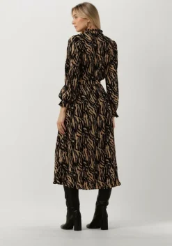 beige moves midi jurk lavisa 2608