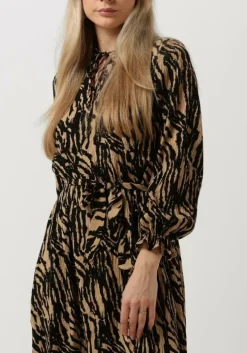 beige moves midi jurk lavisa 2608