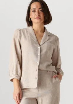 beige msch copenhagen blouses mschpennie ginia 3 4 shirt