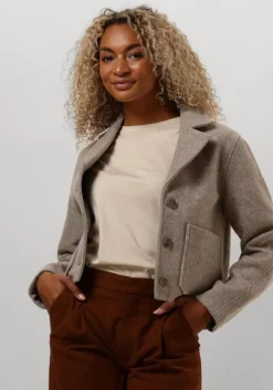 beige msch copenhagen mantel mschboone josia short jacket