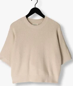 beige msch copenhagen trui mschamari rachelle 2/4 pullover