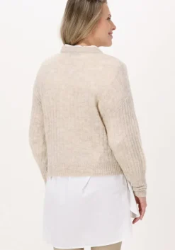 beige msch copenhagen trui cheanna alpaca rib pullover