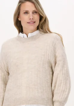 beige msch copenhagen trui cheanna alpaca rib pullover