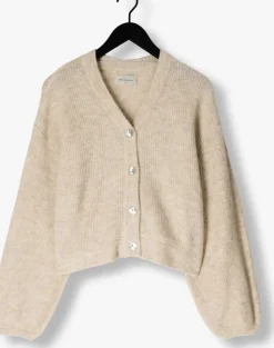 beige msch copenhagen vest mschhila hope cardigan