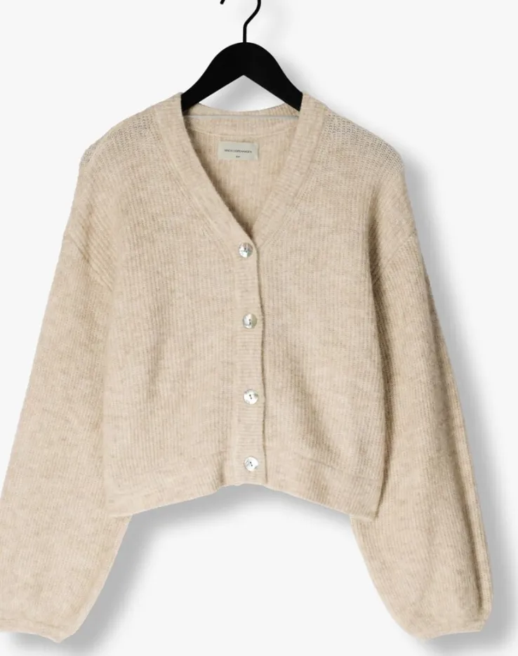beige msch copenhagen vest mschhila hope cardigan