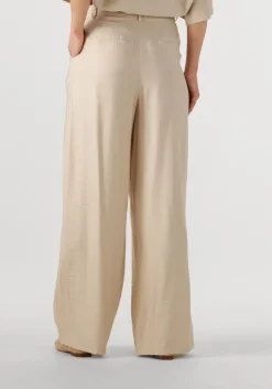 beige msch copenhagen wijde broek mschnyla amabella hw pants
