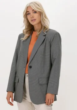 beige neo noir blazer sisca woven blazer