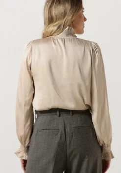 beige neo noir blouses brielle satin blouse