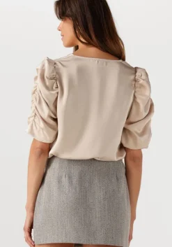 beige neo noir blouses elba heavy sateen blouse