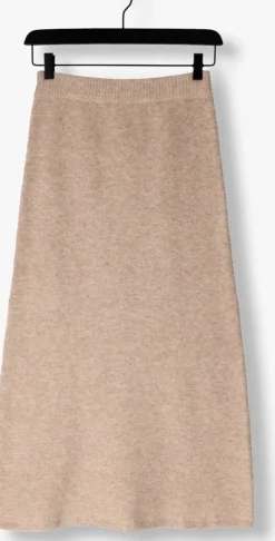 beige neo noir midirok ashanti knit skirt
