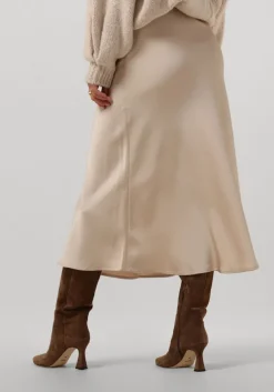 beige neo noir midirok bovary skirt