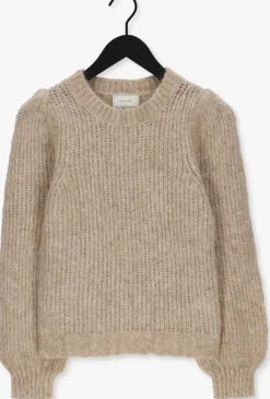 beige neo noir trui martina fluffy knit blouse