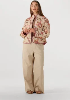 beige neo noir wijde broek heifa stripe pants