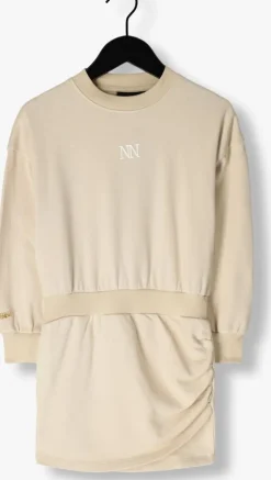 beige nik & nik mini jurk fossi sweatdress