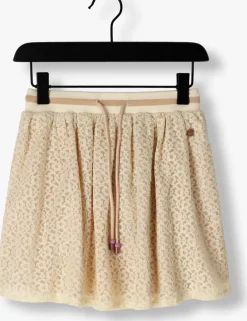 beige nono minirok norma laced skirt