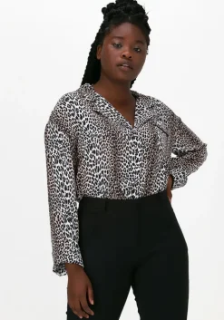 beige notes du nord blouses alicia leopard shirt