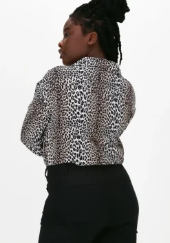 beige notes du nord blouses alicia leopard shirt