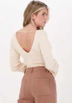 beige notes du nord trui christine knitted blouse
