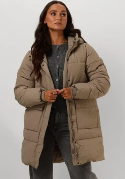 beige notre-v gewatteerde jas nv-edsilia