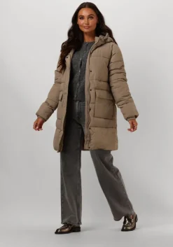beige notre-v gewatteerde jas nv-edsilia