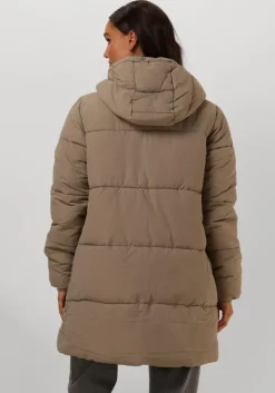 beige notre-v gewatteerde jas nv-edsilia