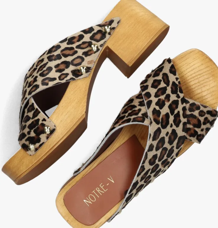 beige notre-v muiltjes 8782