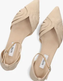 beige notre-v platte sandalen 12264