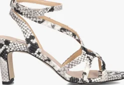 beige notre-v sandalen met hak 42527