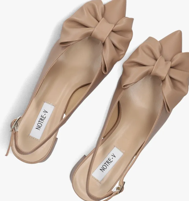 beige notre-v slingbacks 35503