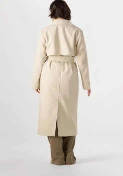 beige notre-v trenchcoats nv-fae long coat