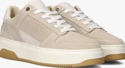 beige nubikk lage sneakers basket court miele