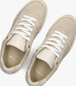 beige nubikk lage sneakers basket court miele