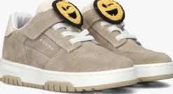 beige nubikk lage sneakers basket court jr