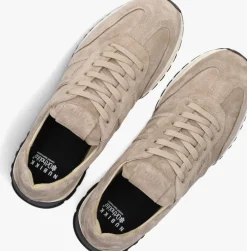 beige nubikk lage sneakers glen hendrix