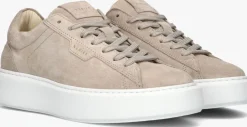 beige nubikk lage sneakers vince tora dames