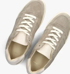 beige nubikk lage sneakers basket court miele