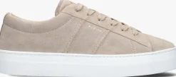 beige nubikk lage sneakers jagger morris