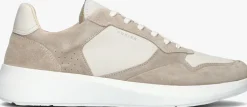 beige nubikk lage sneakers rock road wave